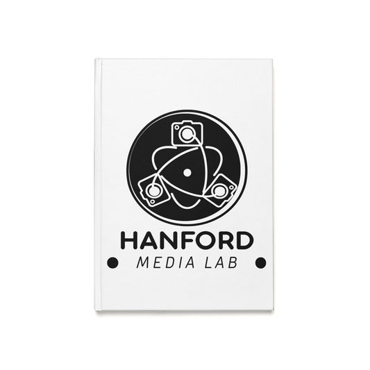 Hanford Media Lab logo Hardcover Journal | School H Hawk H emblem Notebook