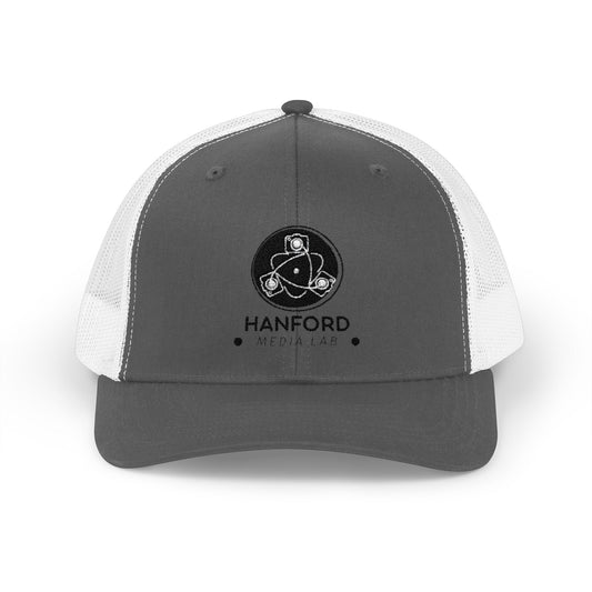 Hanford Logo Snapback Cap | Trucker Hat with Atom Emblem