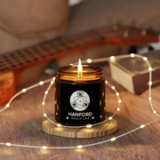 Hanford Media Lab Logo Candle Amber Jar | Scented Soy Candle