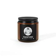 Hanford Media Lab Logo Candle Amber Jar | Scented Soy Candle