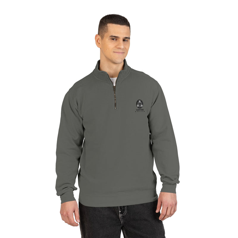 Skull Compass Quarter-Zip Sweatshirt | Nautical Skull Logo