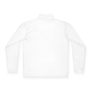Skull Globe logo Quarter-Zip Pullover | Minimal Black Chest Print
