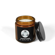 Hanford Media Lab Logo Candle Amber Jar | Scented Soy Candle