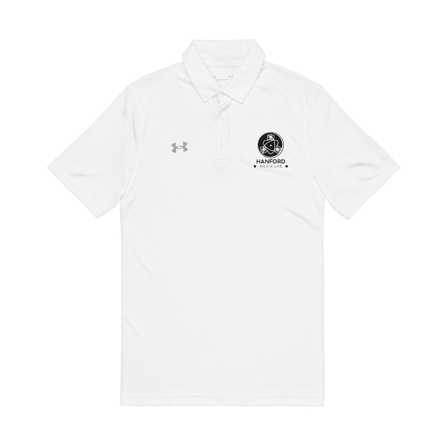 Lion Crest embroidery Polo Shirt | White performance polo