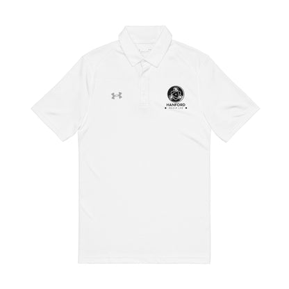 Lion Crest embroidery Polo Shirt | White performance polo