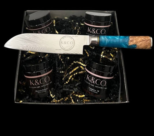9 Pack with VG-10 Santuko Knife
